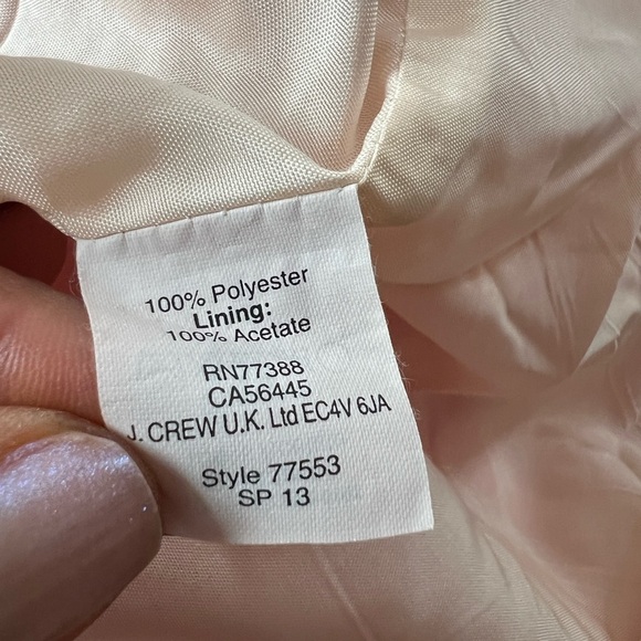 J. Crew orange white striped dress sleeveless size 2 spring 2013 blouson - Picture 7 of 8